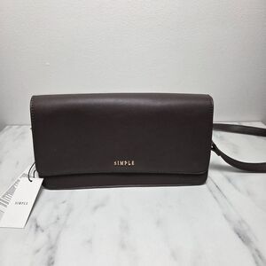 Simple Brown Crossbody Bag